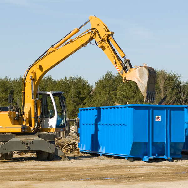 are there any restrictions on where a residential dumpster can be placed in Chase PA